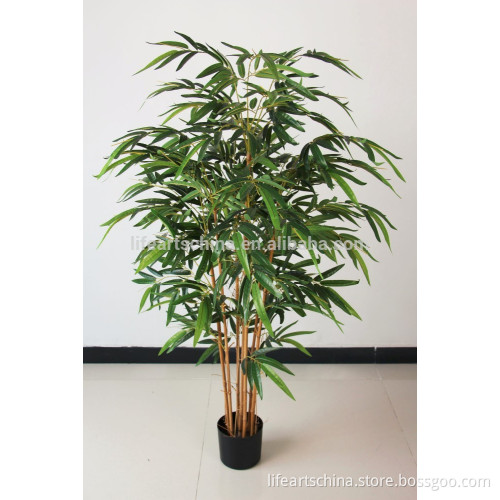 artificial tree, 5' 7 golden trunks bamboo tree, PE big leaf, real touch